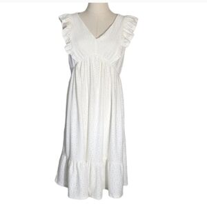 Kaileigh white eyelet dress size M